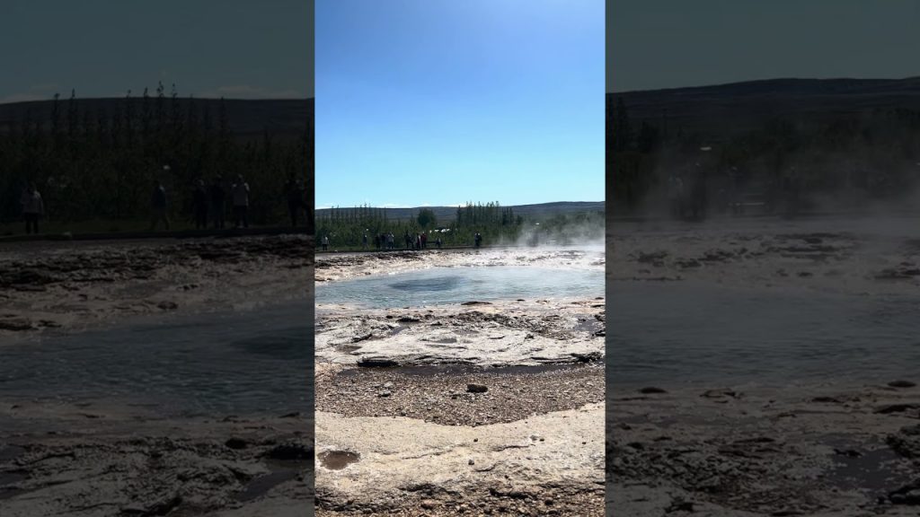 Iceland Great Geyser #iceland #travel #travelvlog #vacation #europe #nature #vlog #blog #shorts