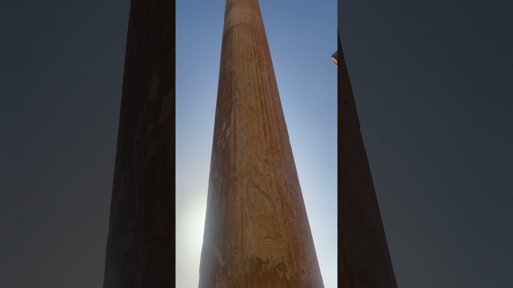 17 meter column 2500 years ago #travel #blog #explore #airport #iran #shiraz